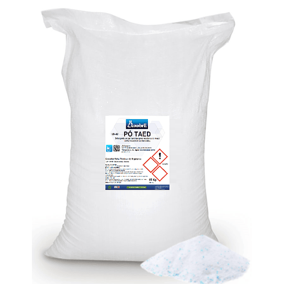 LB-42 PÓ TAED - Detergente atomizado para lavagem de roupa - 15 Kg