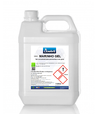 LB-202 MARINHO GEL - Gel Concentrado para lavagem de pavimentos e uso geral - 5 Litros