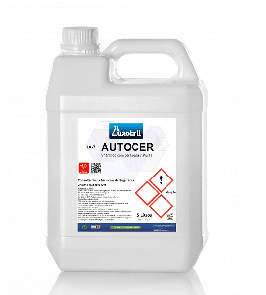 IA-4 AUTOCER - Shampô com cera para viaturas - 5 Litros