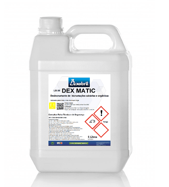 LB-36 DEX MATIC - Desincrustante para máquinas e equipamentos - 5 Litros