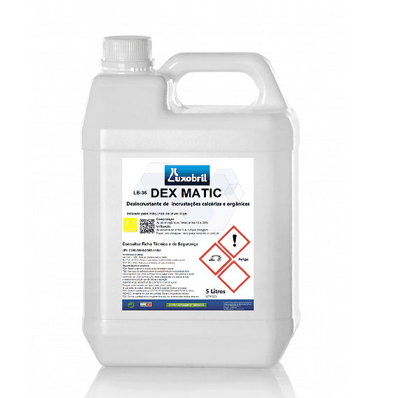LB-36 DEX MATIC - Desincrustante para máquinas e equipamentos - 5 Litros