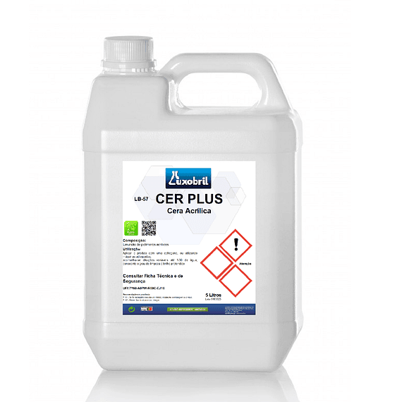 LB-57 CER PLUS - Detergente com Cera Acrílica - 5 Litros