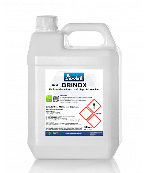 LB-99 BRINOX - Abrilhantador e protetor de superfícies em inox - 5 Litros