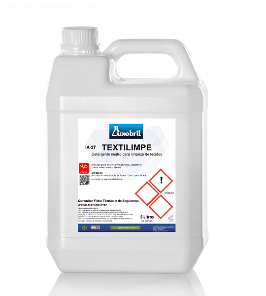 IA-27 TEXTILIMPE - Shampoo para limpeza de estofos - 5 Litros