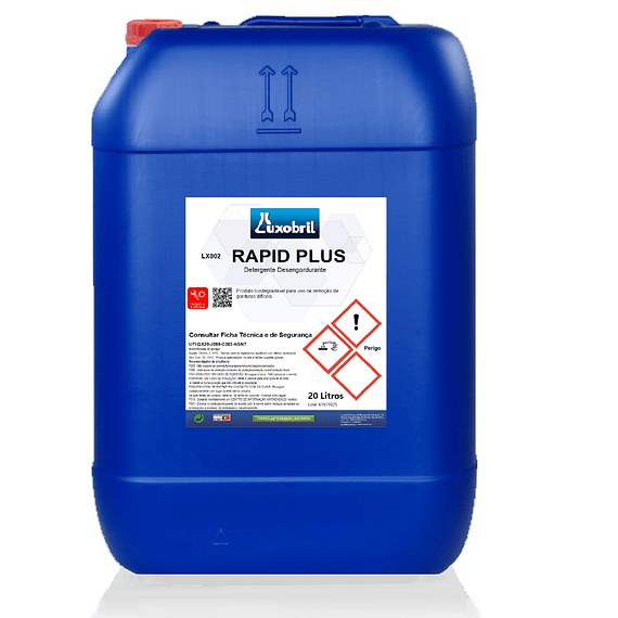 LX-002 RAPID PLUS - Detergente Desengordurante 20 Litros