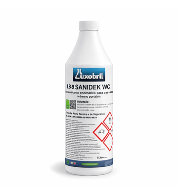 LB-9  SANIDEK WC - Desinfetante enzimático para casas de banho portáteis - 1 Litro