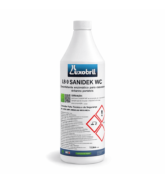 LB-9  SANIDEK WC - Desinfetante enzimático para casas de banho portáteis - 1 Litro