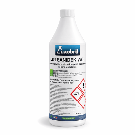 LB-9  SANIDEK WC - Desinfetante enzimático para casas de banho portáteis - 1 Litro
