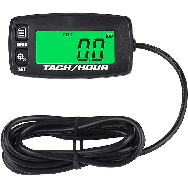 Conta horas Medidor de horas indutivo tacómetro digital lembrete de manutenção com retroiluminação 