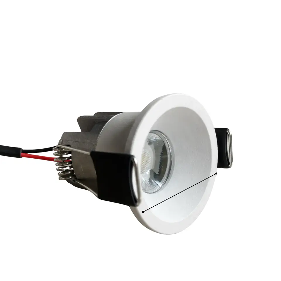MINI BALA EMPOTRAR OJO DE BUEY GRIS 12V 3000K 1