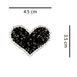 Parche termoadhesivo con brillo 5 x 4,5 cm - Corazón
