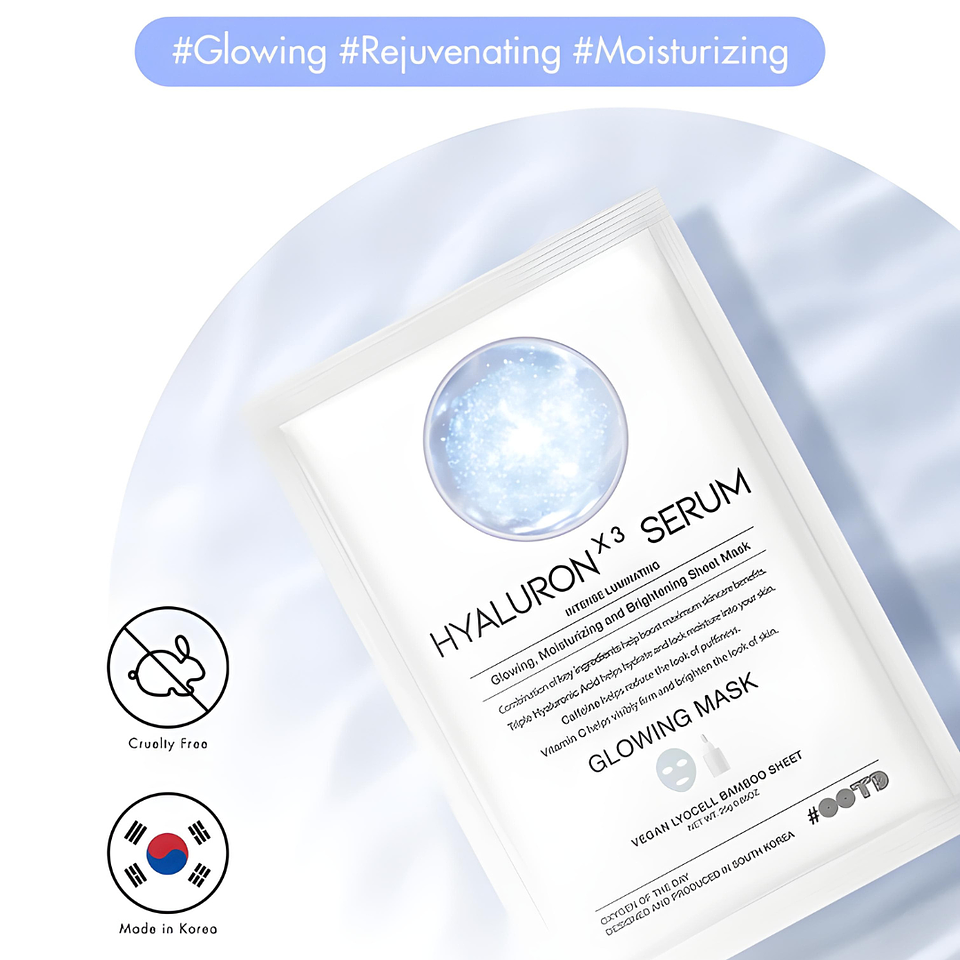 Mascarilla Luminosa con Triple Sérum de Ácido Hialurónico 25g 2