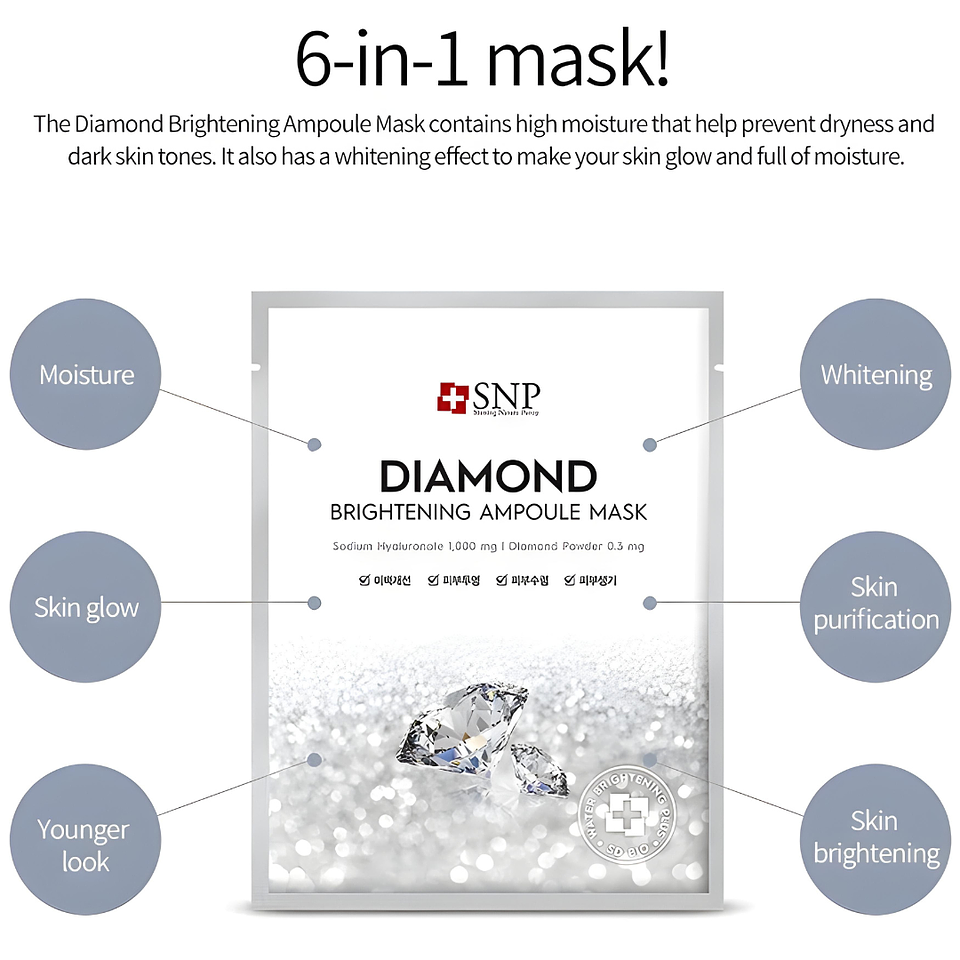 Mascarilla Facial Diamond Brightening Ampoule Mask  2