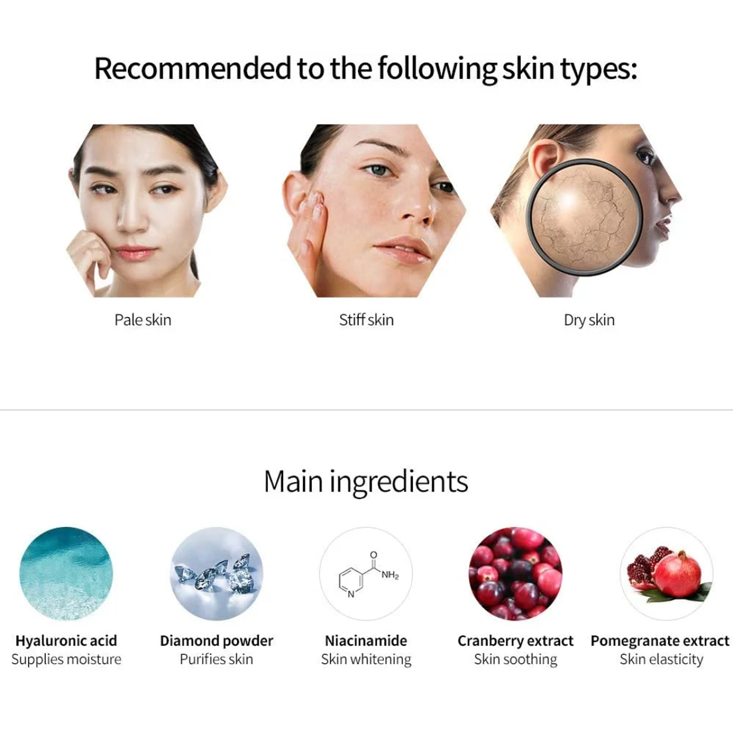 Mascarilla Facial Diamond Brightening Ampoule Mask  3