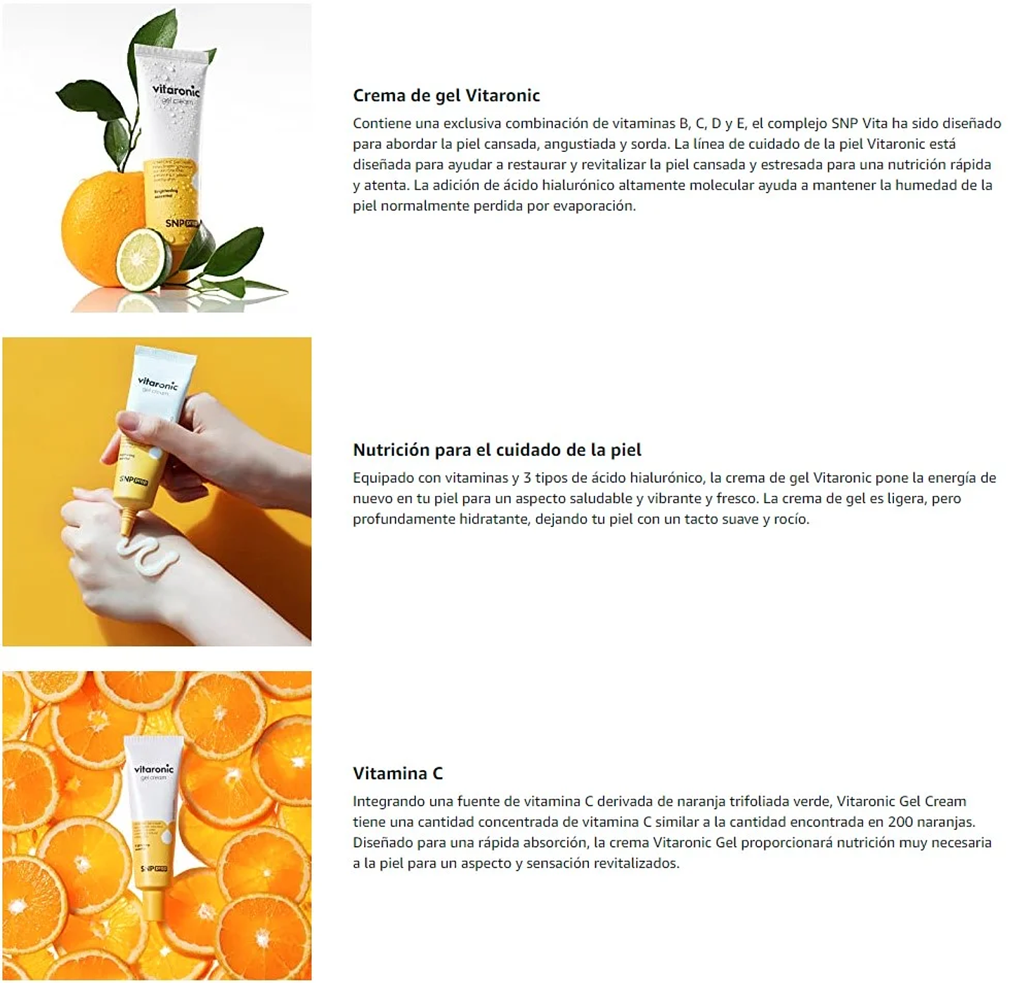 Crema Facial Vitaronic Gel Cream 50ml 2