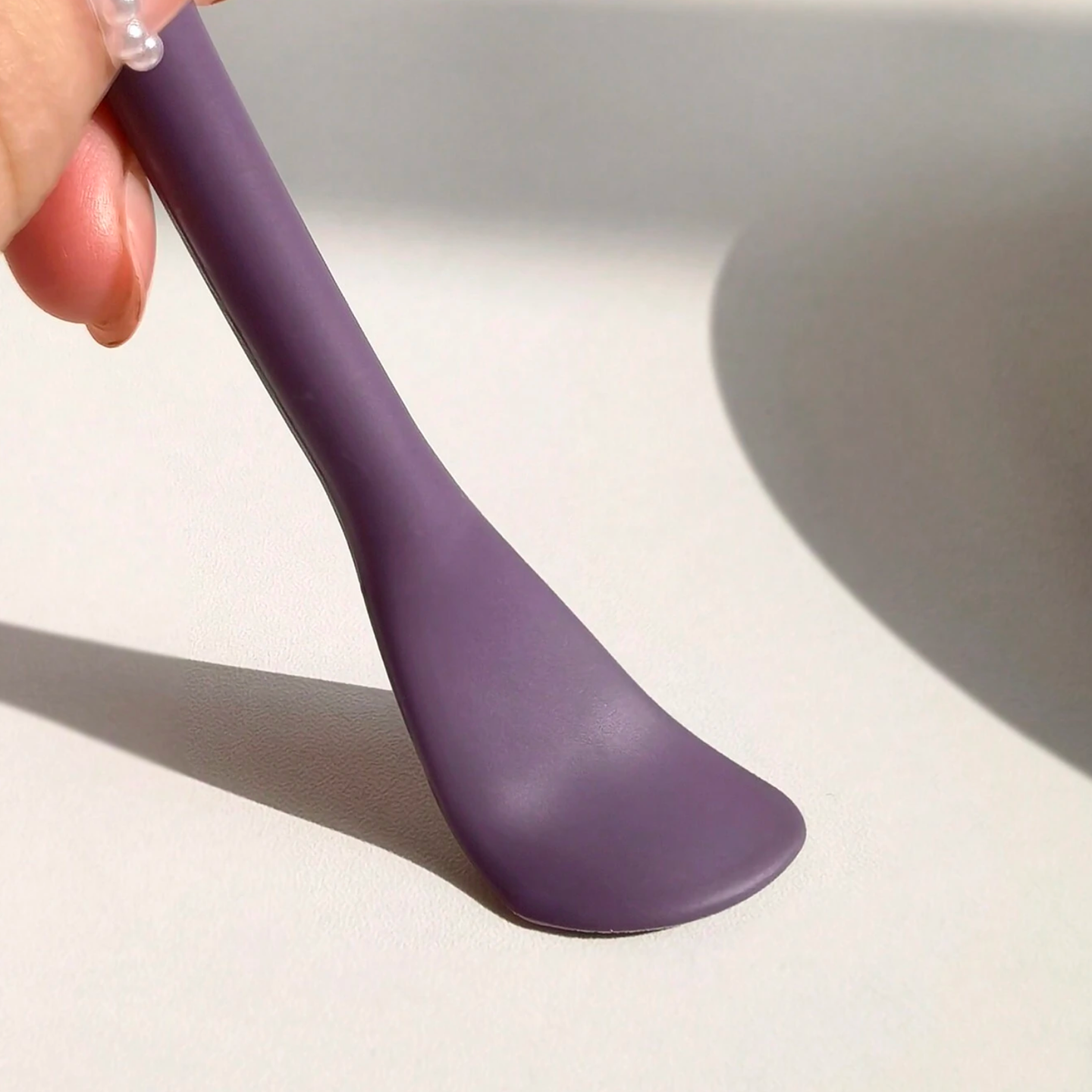 Cepillo de Silicona Facial con Espátula Aplica Cremas 2