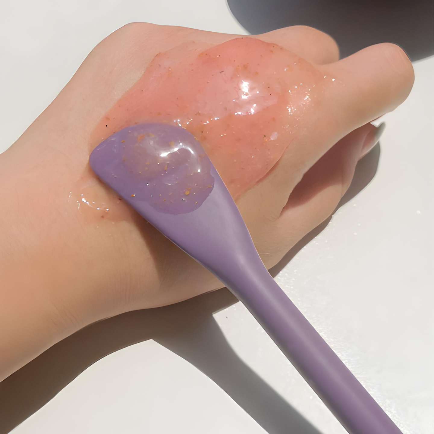 Cepillo de Silicona Facial con Espátula Aplica Cremas 3