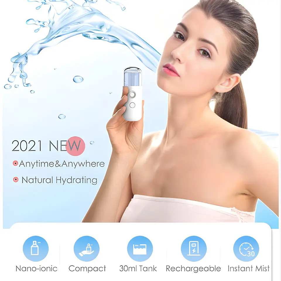 Mini Vaporizador Facial Portátil 8
