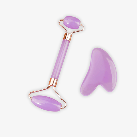 Rodillo Facial De Jade y Gua Sha