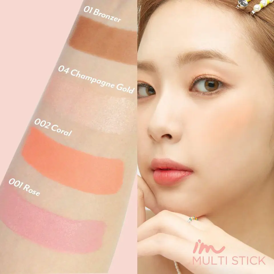 Rubor en Barra Multi Stick Blusher 002 Coral 7g 2
