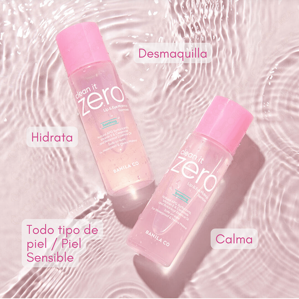 Desmaquillante Ojos y Labios Clean It Zero Soothing 90ml 3