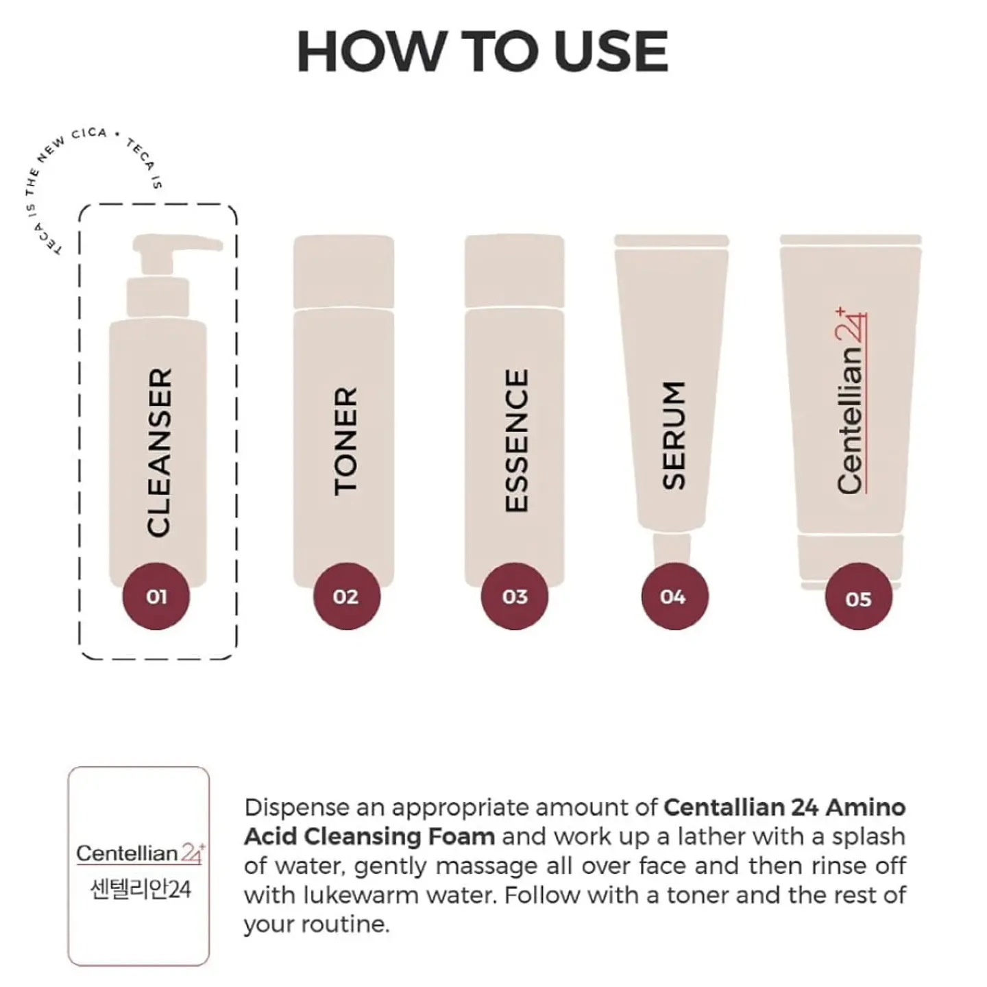 Limpiador Espumoso Madeca Cleansing Foam Amino Acid 5