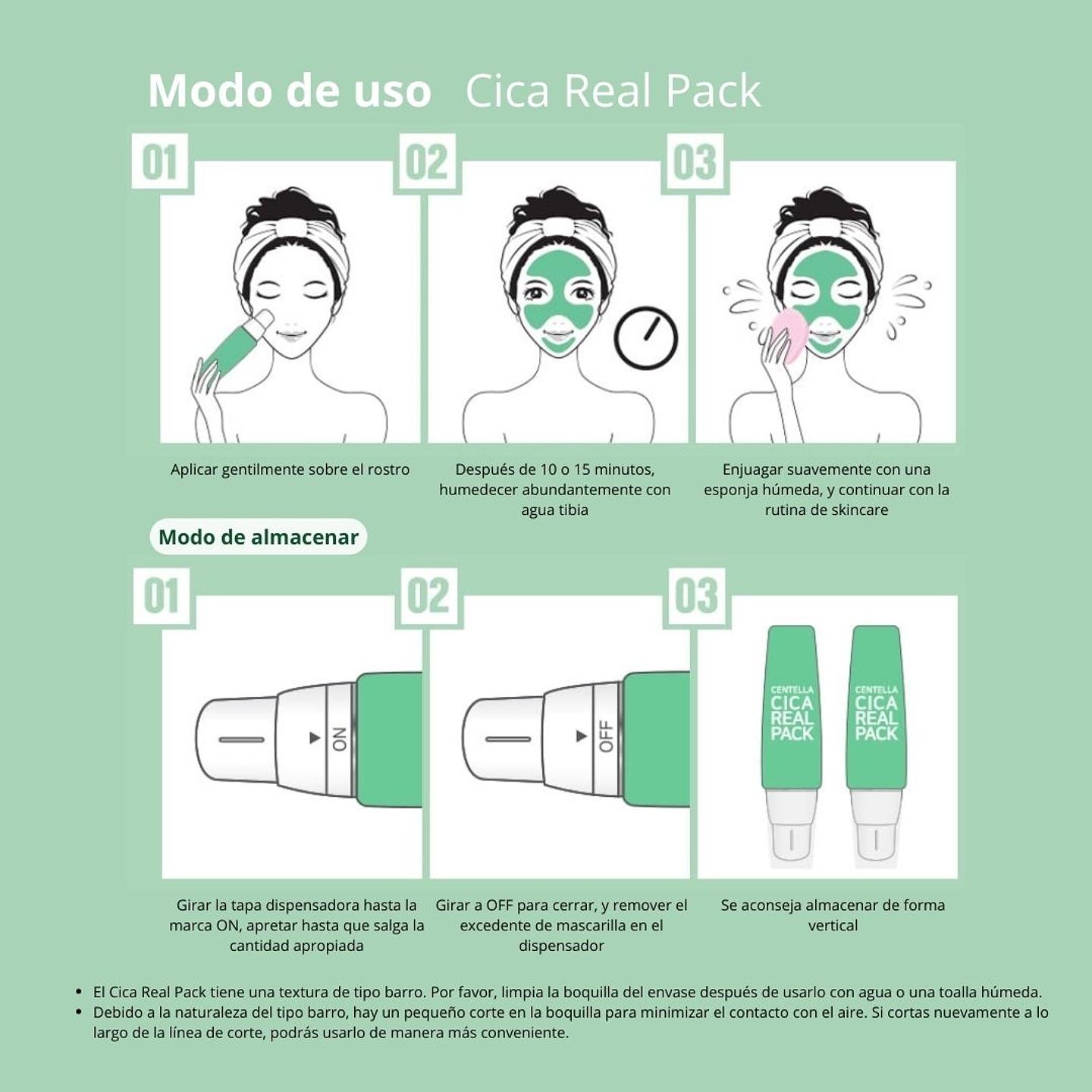 Mascarilla Centella Cica Real Pack 100ml 5
