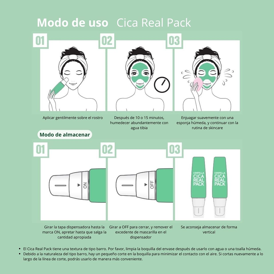 Mascarilla Centella Cica Real Pack 100ml 5