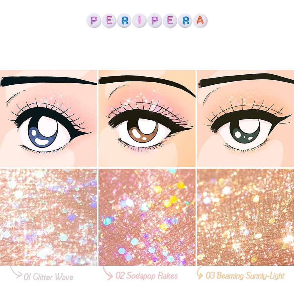 Delineador Sugar Twinkle Liquid Glitter 03 Beaming Sunny Light