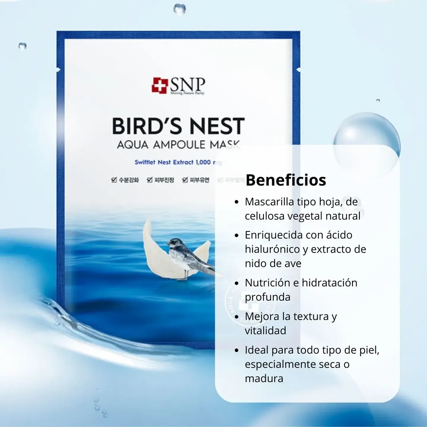 Mascarilla Facial Bird’s Nest Aqua Ampoule Mask  2