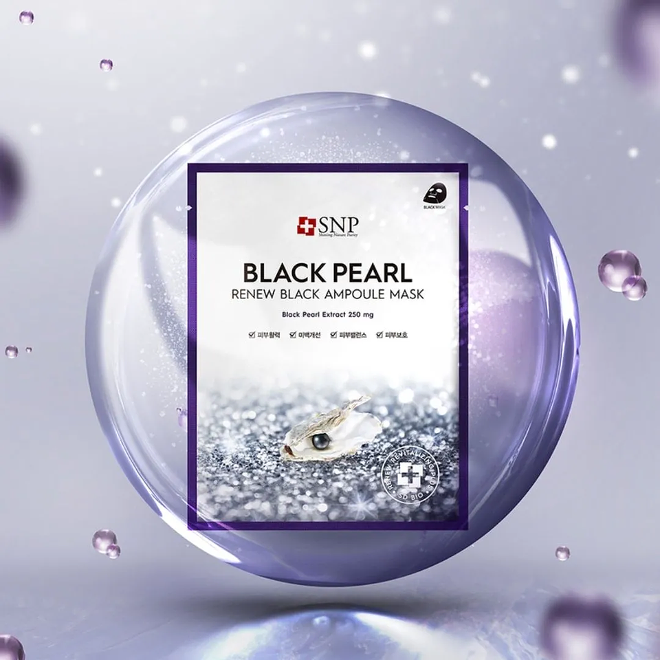 Mascarilla Facial Black Pearl Renew Ampoule Mask  2