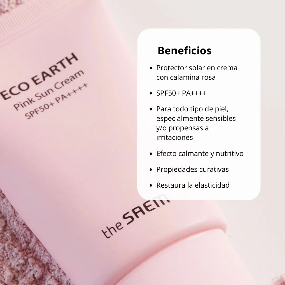 Protector Solar Eco Earth Power Pink Sun Cream 50g 2