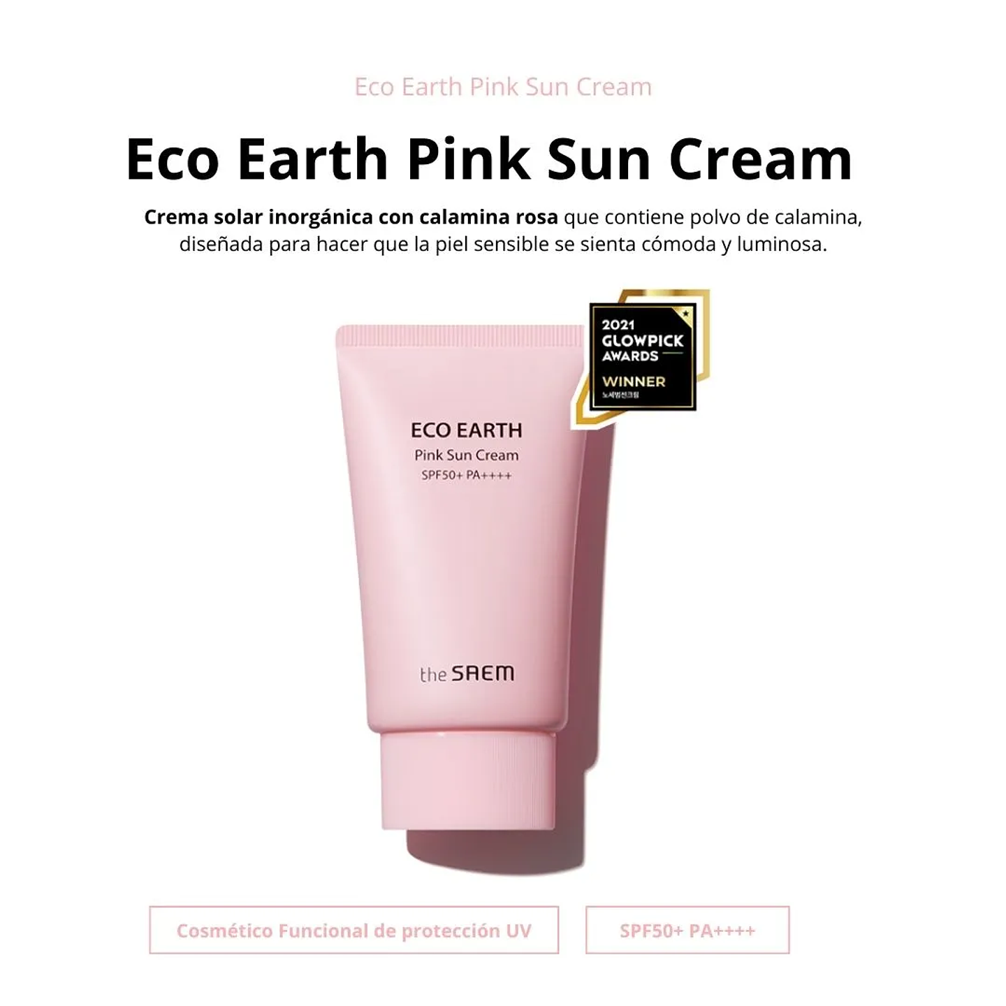 Protector Solar Eco Earth Power Pink Sun Cream 50g 3