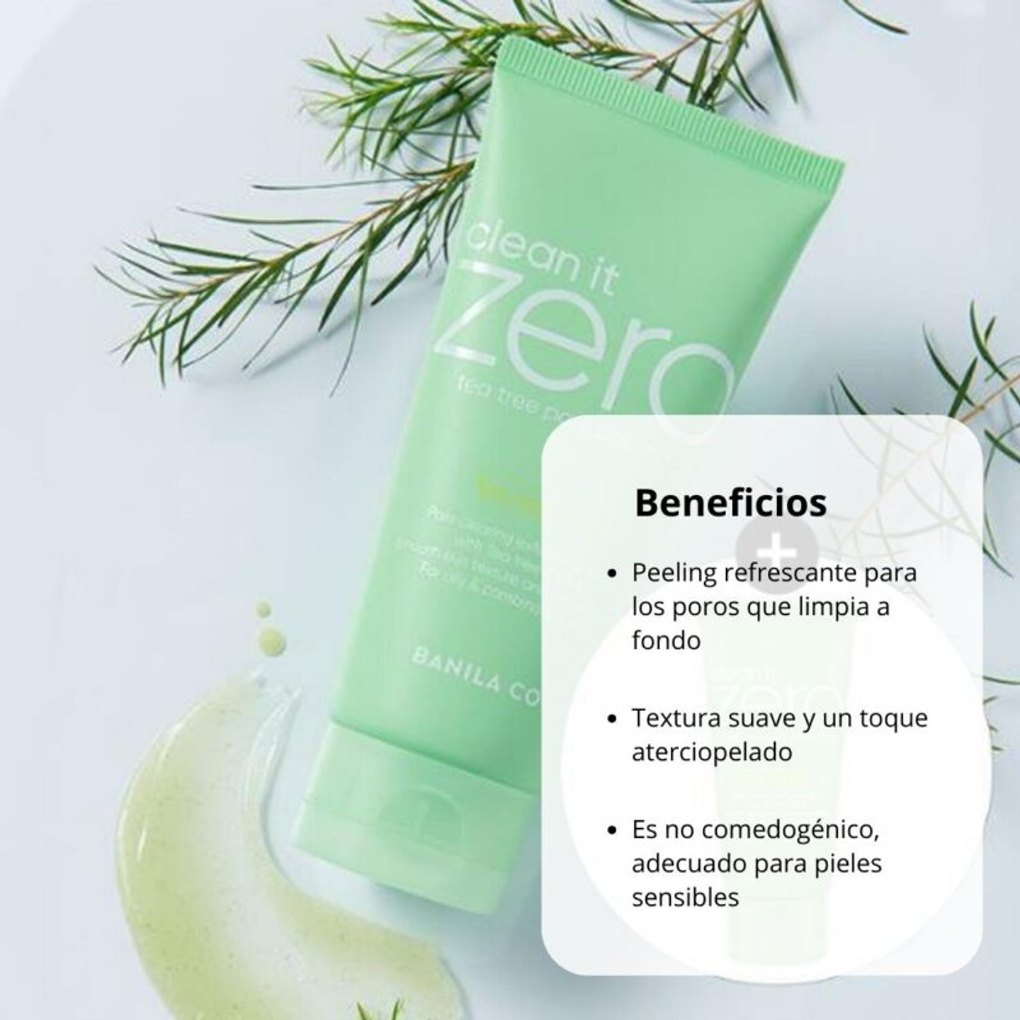 Exfoliante Clean it Zero Tea tree Pore Peeling Gel 120g 2