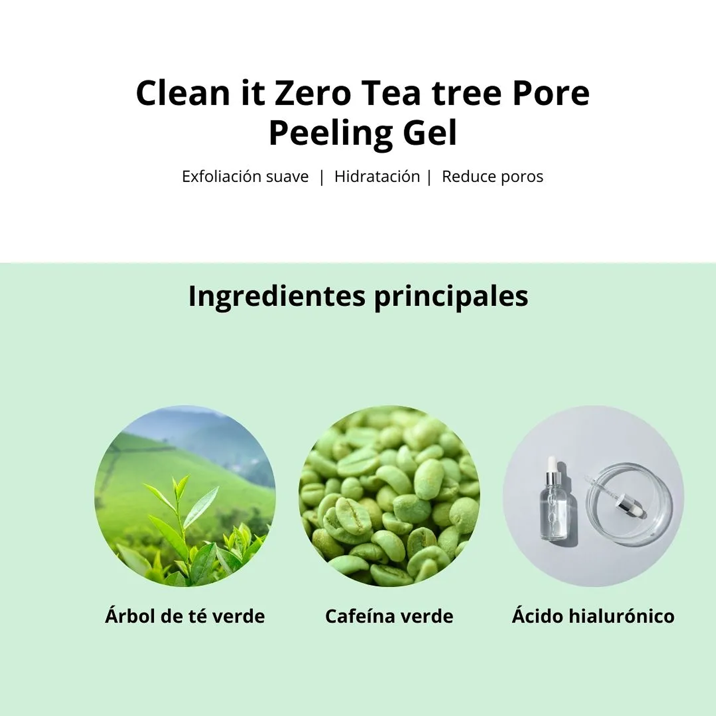 Exfoliante Clean it Zero Tea tree Pore Peeling Gel 120g 3