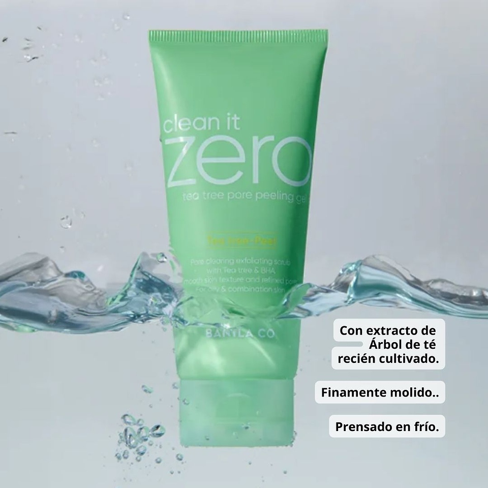 Exfoliante Clean it Zero Tea tree Pore Peeling Gel 120g 5
