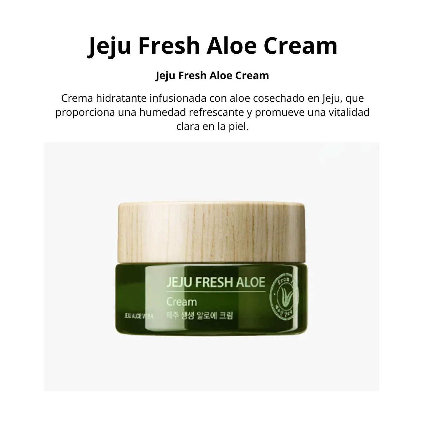 Crema Jeju Fresh Aloe Cream 50g 3