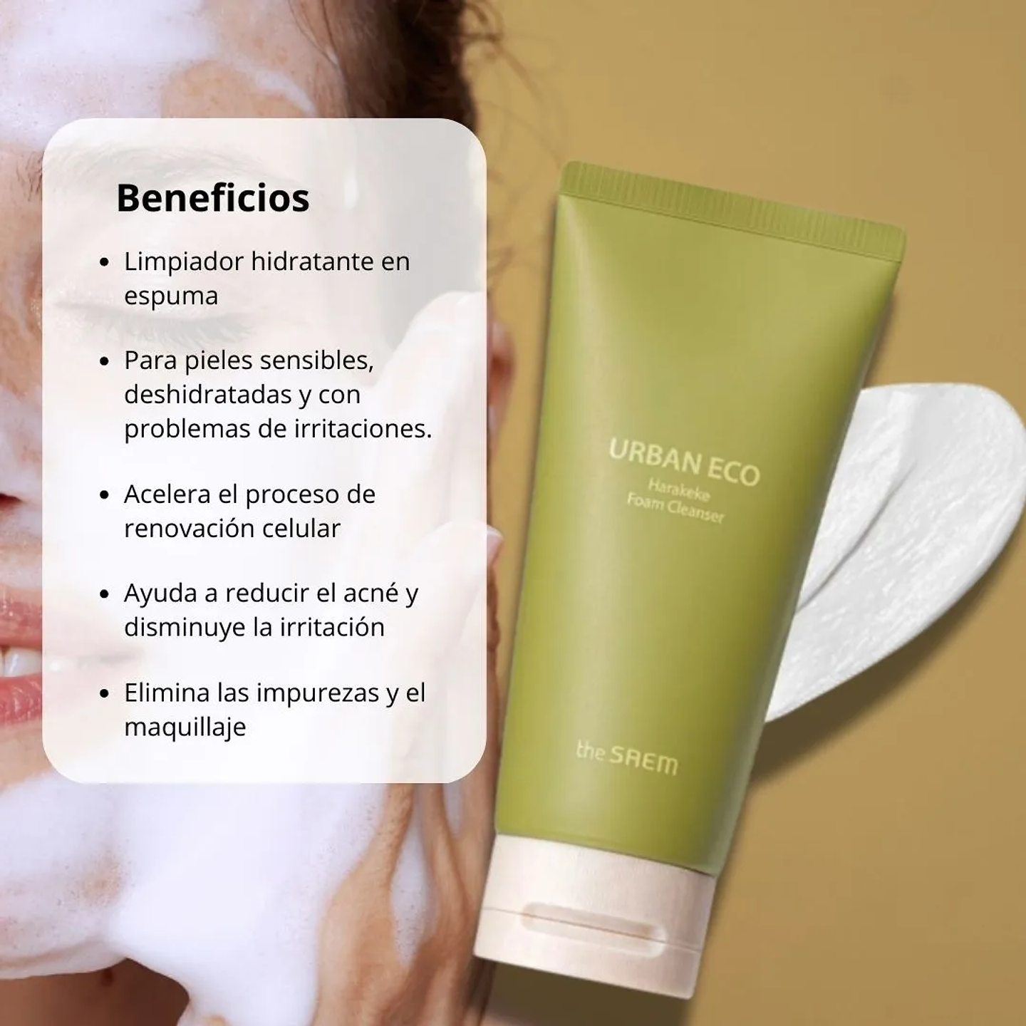 Limpiador Urban Eco Harakeke Foam Cleanser 150g 2