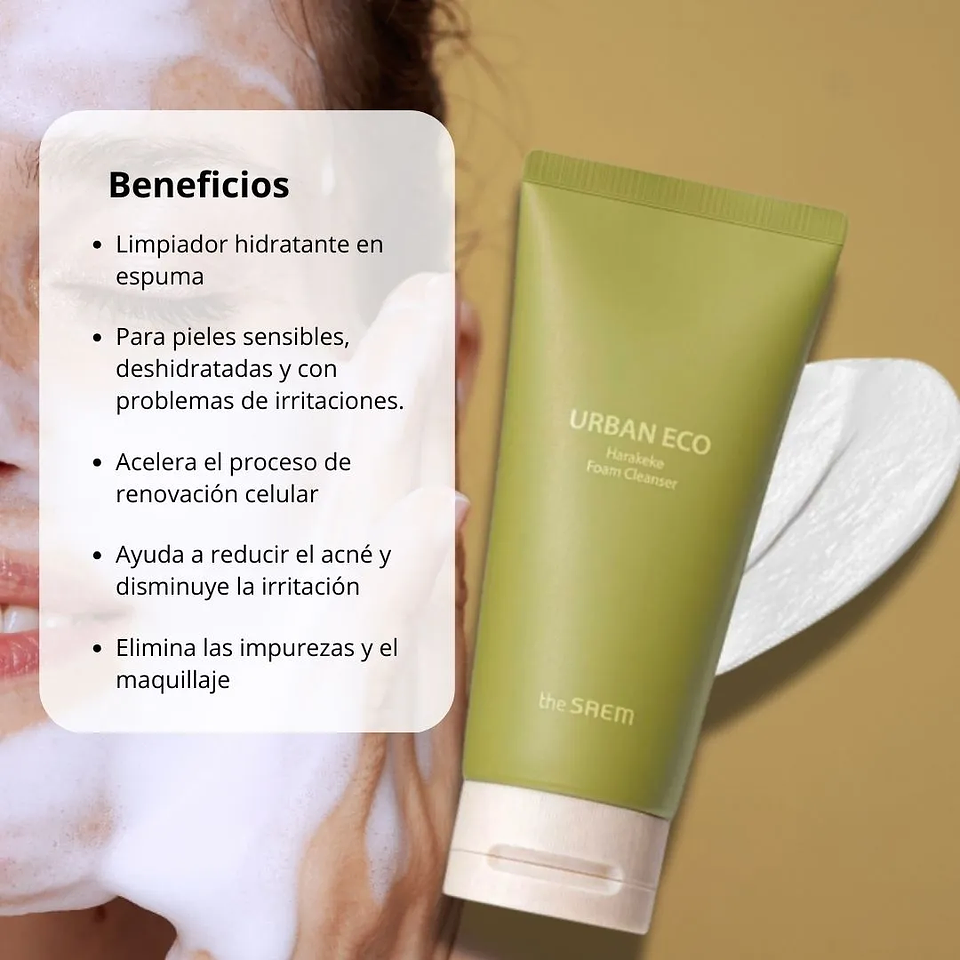 Limpiador Urban Eco Harakeke Foam Cleanser 150g 2