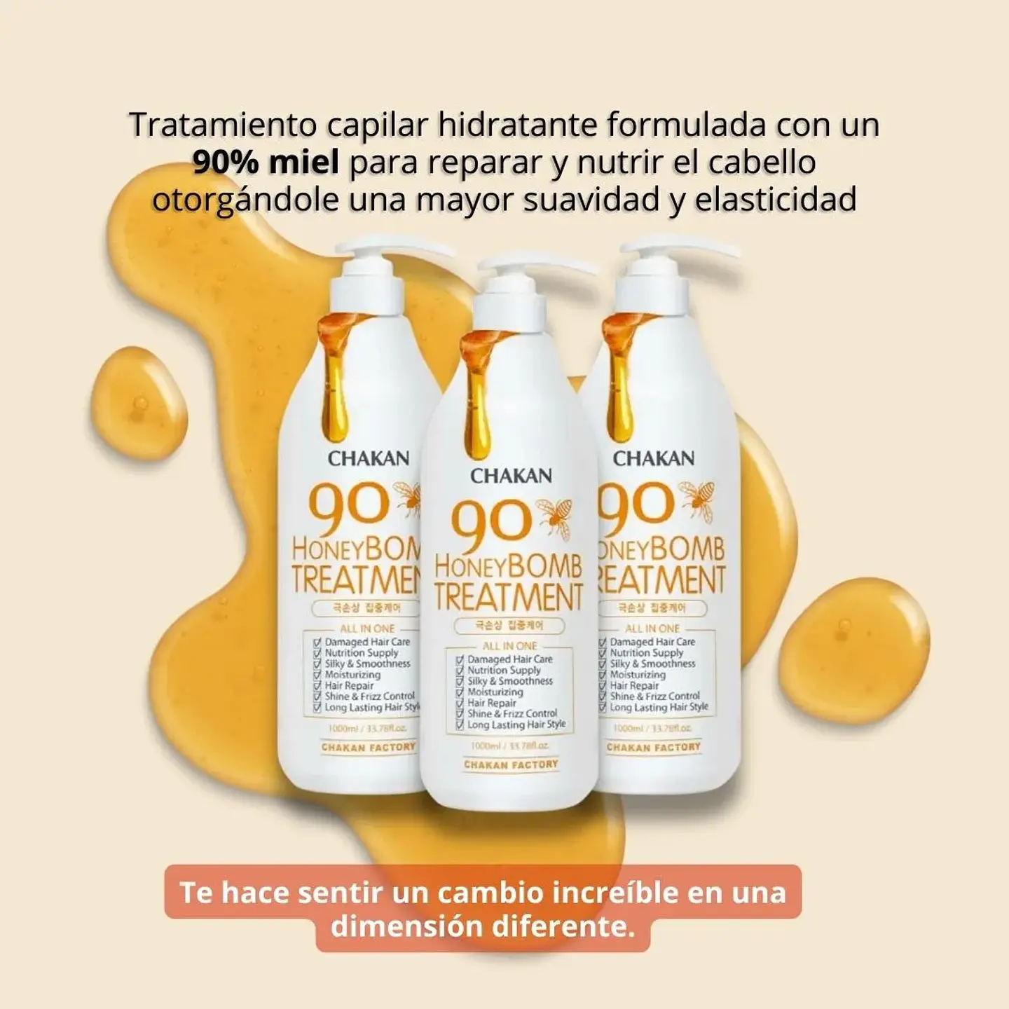 Tratamiento Honey Bomb 90% Treatment 1 Litro 5