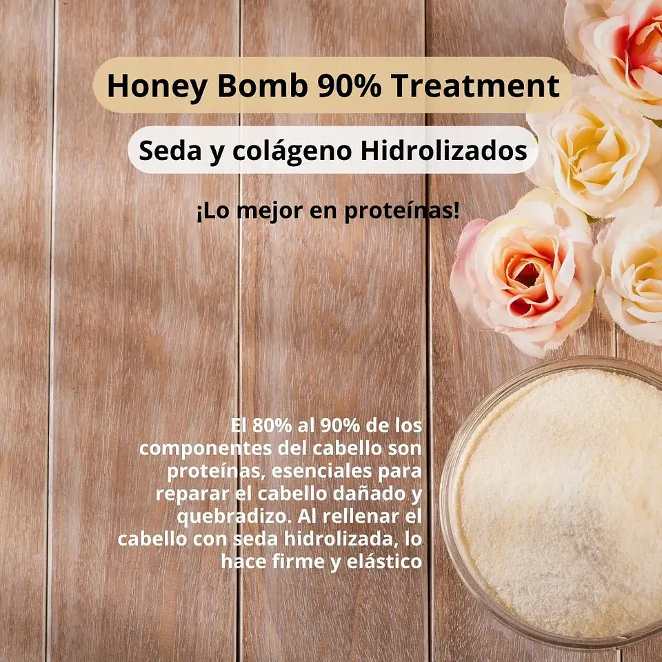 Tratamiento Honey Bomb 90% Treatment 1 Litro 10