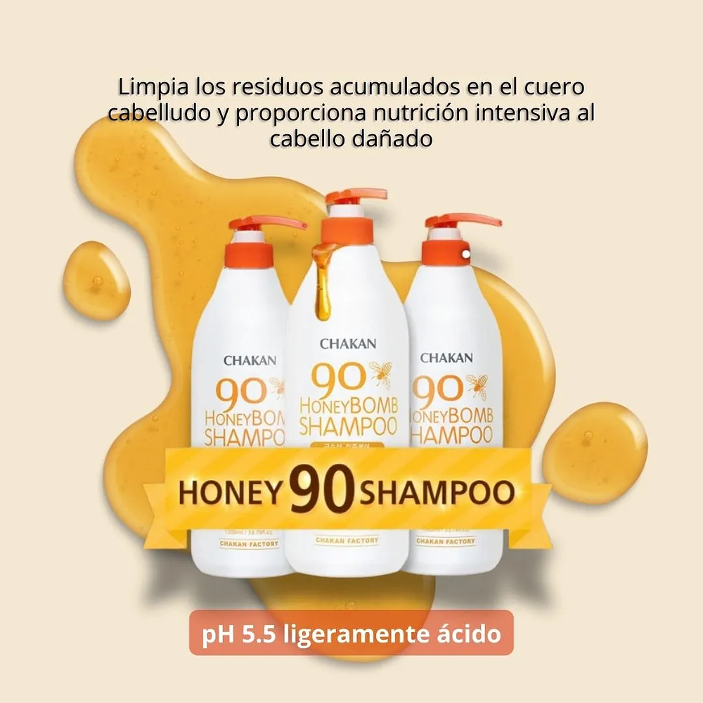 Shampoo Honey Bomb 90% Treatment 1 Litro