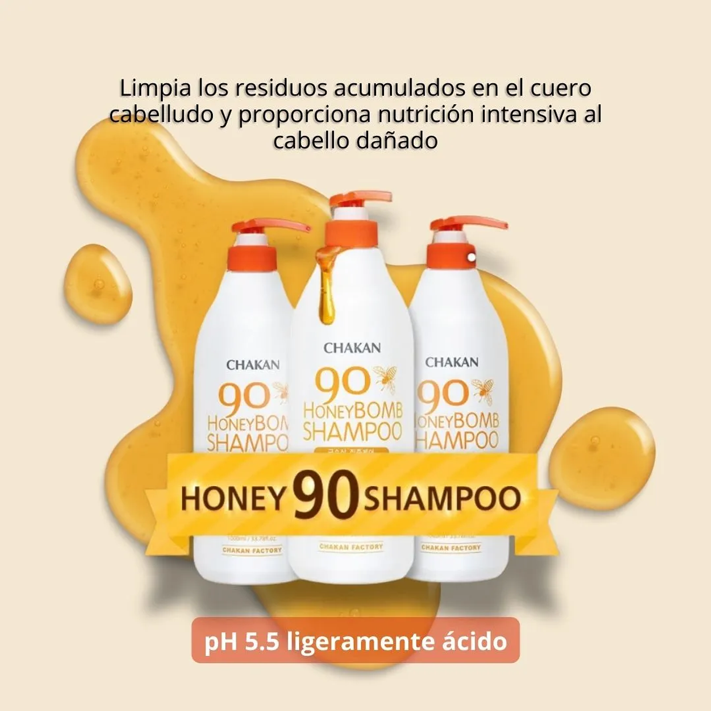 Shampoo Honey Bomb 90% Treatment 1 Litro 5
