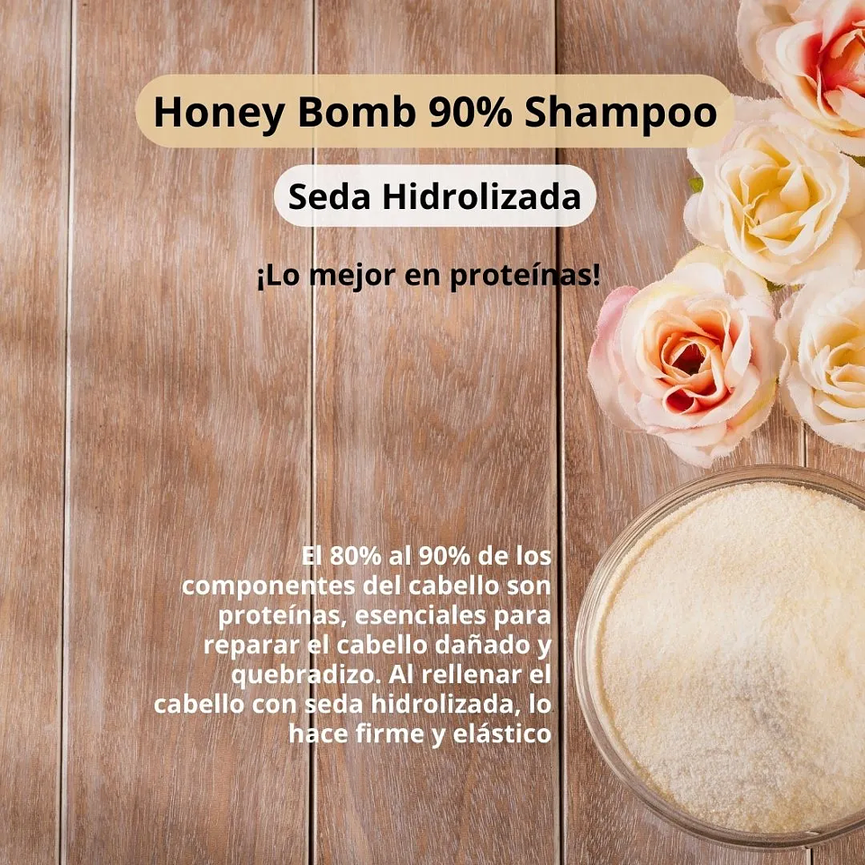 Shampoo Honey Bomb 90% Treatment 1 Litro 10
