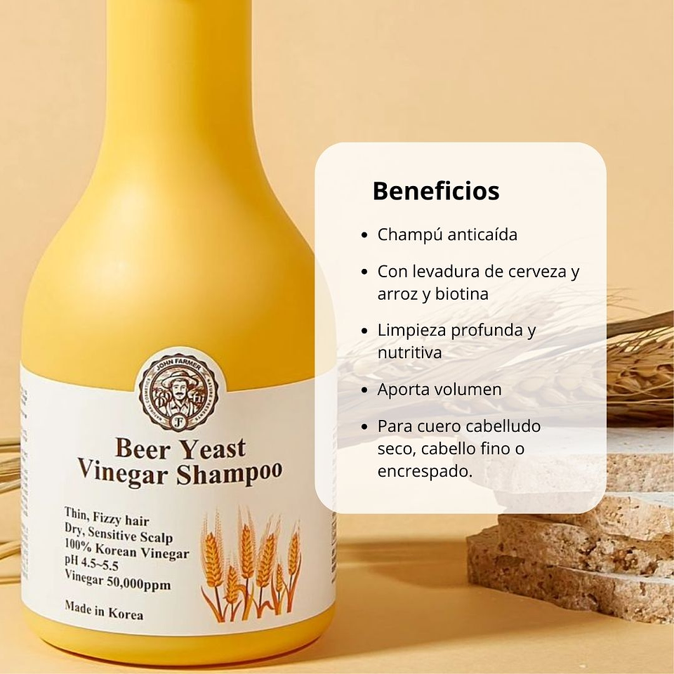Shampoo Beer Yeast Vinegar 440ml 2