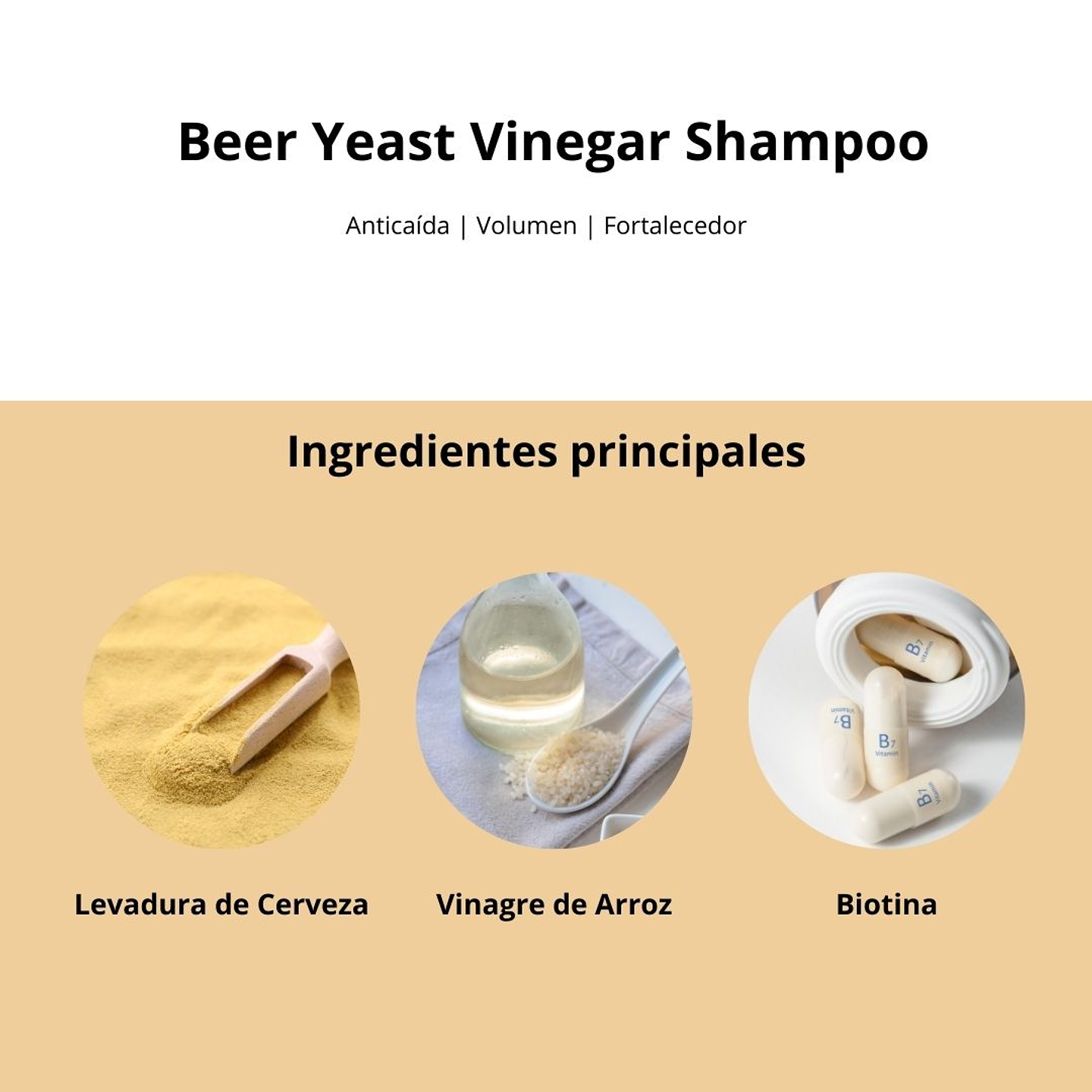 Shampoo Beer Yeast Vinegar 440ml 4