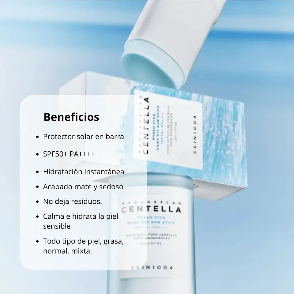 Protector Solar en Barra Madagascar Centella Hyalu-Cica Silky-fit Sun Stick 20g 2
