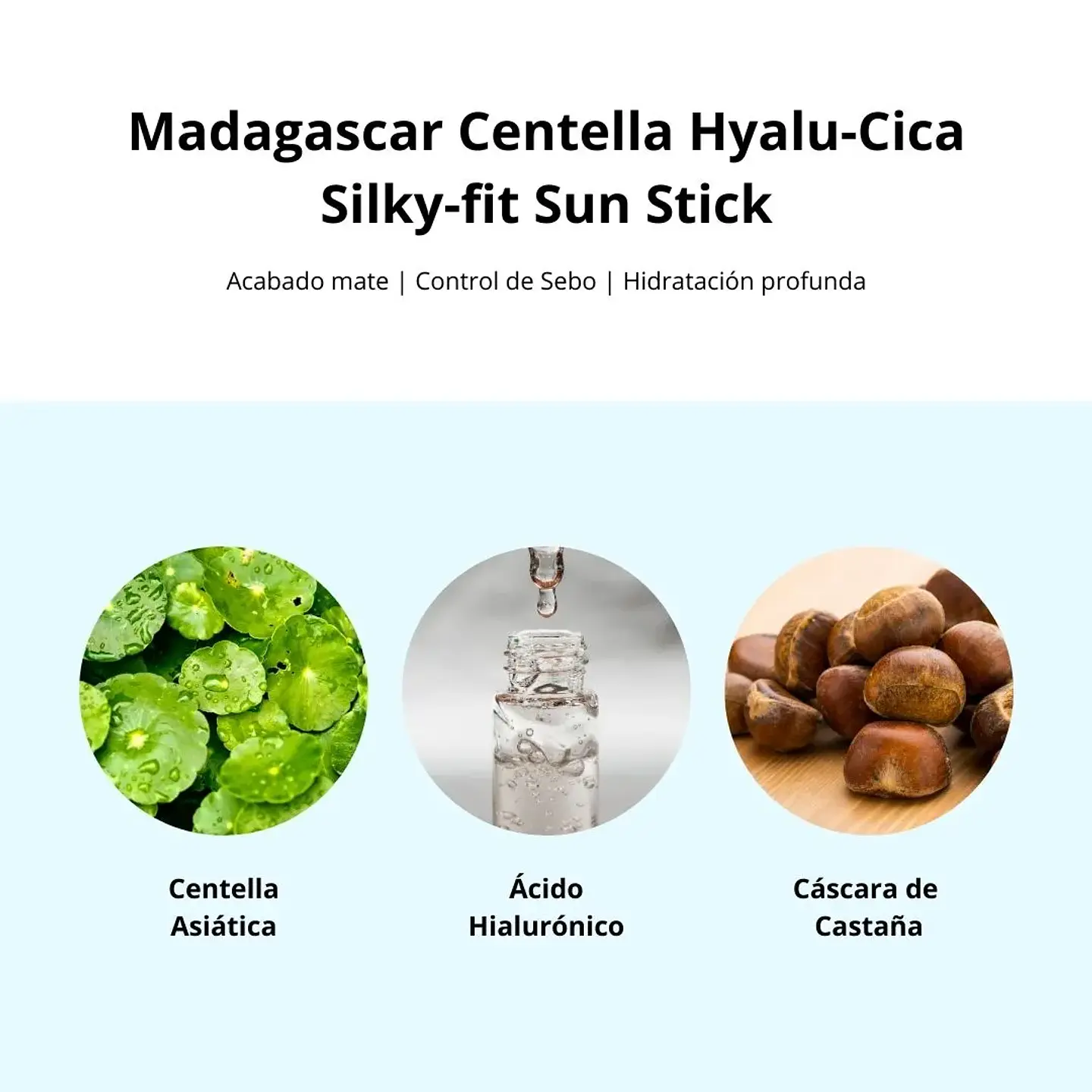 Protector Solar en Barra Madagascar Centella Hyalu-Cica Silky-fit Sun Stick 20g 7