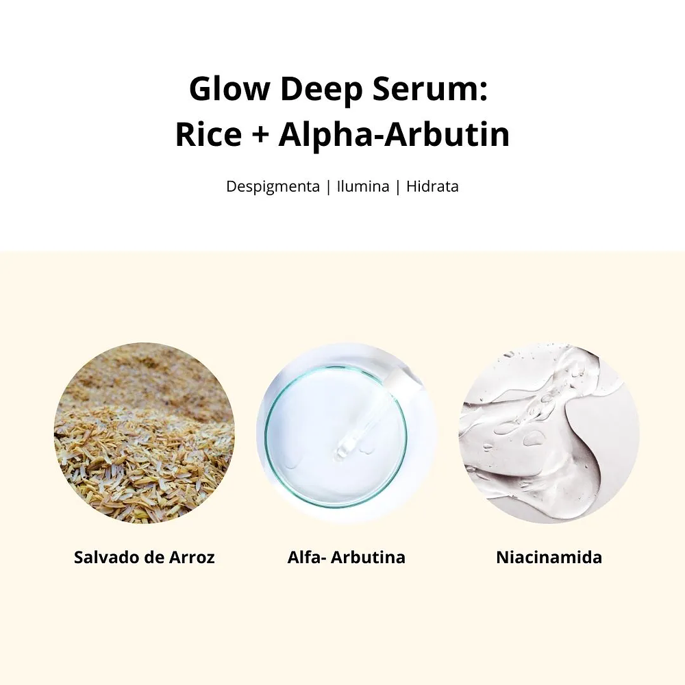 Serum Glow Deep Rice + Alpha-Arbutin 30ml