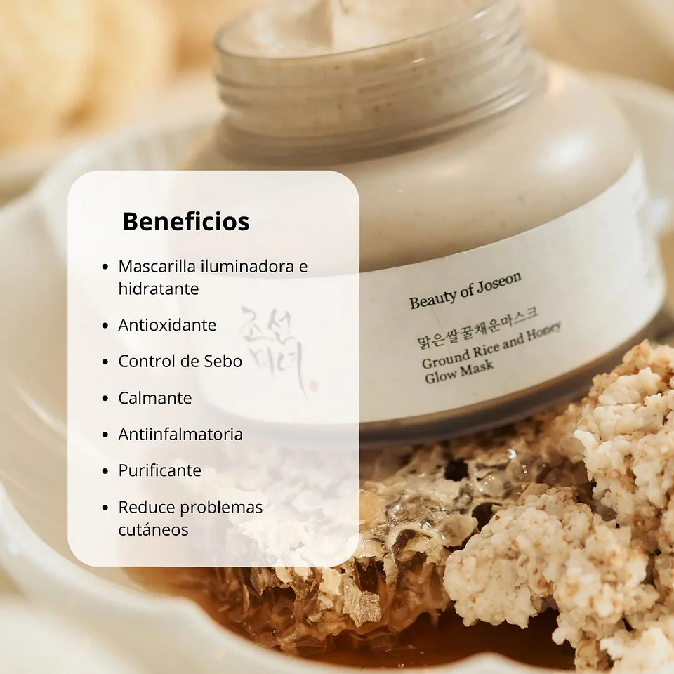 Mascarilla Ground Rice and Honey Glow Mask 150ml 2
